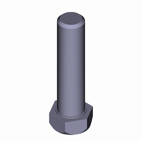 Болт М10х40 крепления хомута глушителя